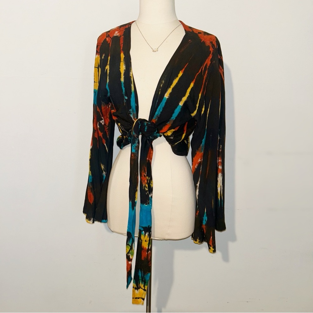 NEW Boho Beachy Tie-Dye Crop Top